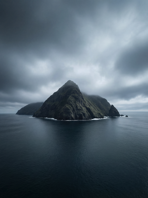 Volcanic Sentinel – Isolated Sea Stack Fine Art Print