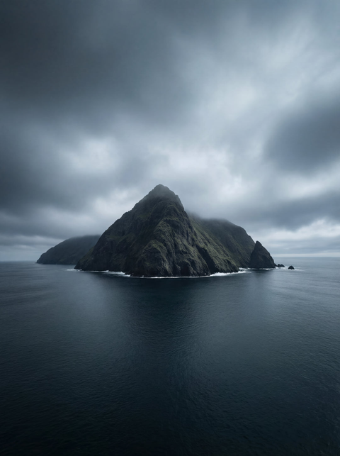 Volcanic Sentinel – Isolated Sea Stack Fine Art Print - chaipeau