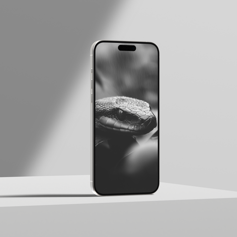 Snakes of India | Mobile Wallpapers | Digital Download | Black & White - chaipeau