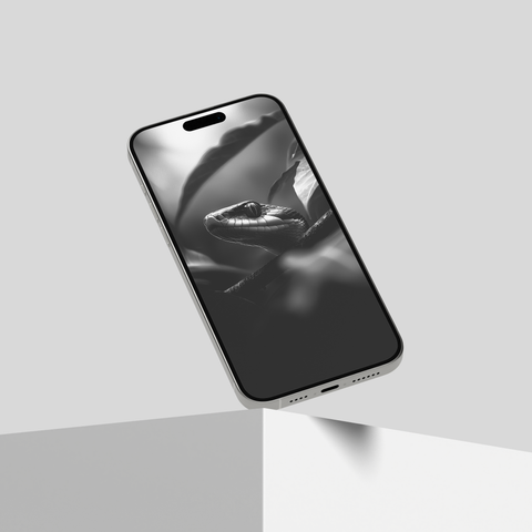 Snakes of India | Mobile Wallpapers | Digital Download | Black & White - chaipeau