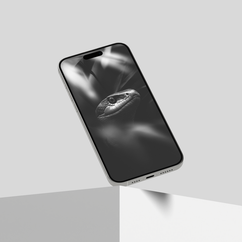Snakes of India | Mobile Wallpapers | Digital Download | Black & White - chaipeau