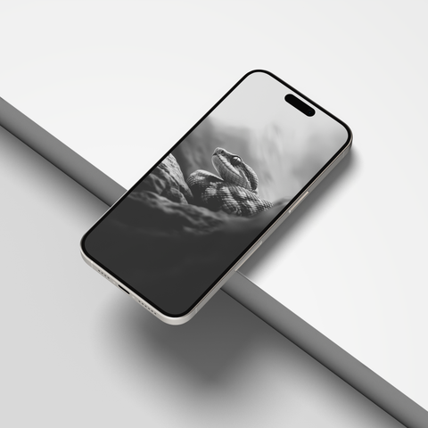 Snakes of India | Mobile Wallpapers | Digital Download | Black & White - chaipeau