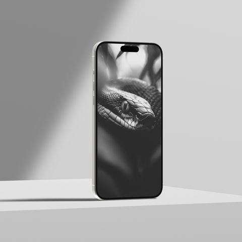 Snakes of India | Mobile Wallpapers | Digital Download | Black & White - chaipeau