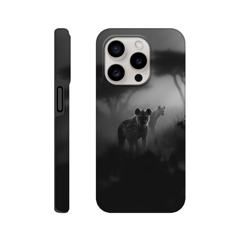 Alpha Female Hyena — iPhone Case | Black and White - chaipeau