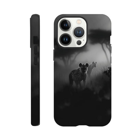 Alpha Female Hyena — iPhone Case | Black and White - chaipeau