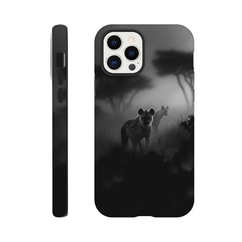 Alpha Female Hyena — iPhone Case | Black and White - chaipeau