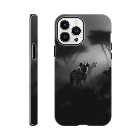 Alpha Female Hyena — iPhone Case | Black and White - chaipeau
