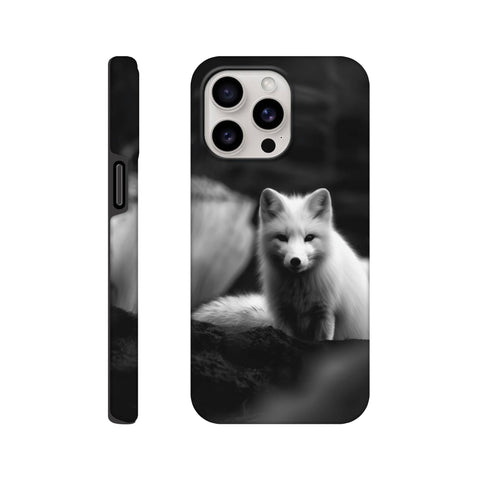 Arctic Fox — iPhone Case | Black and White - chaipeau