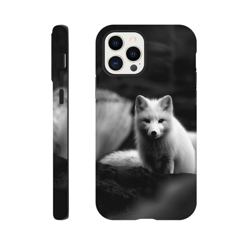 Arctic Fox — iPhone Case | Black and White - chaipeau