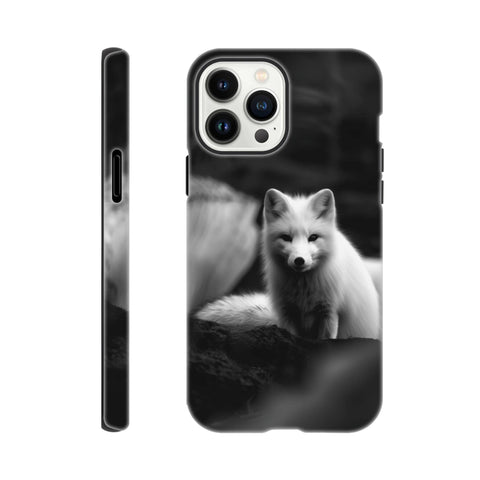 Arctic Fox — iPhone Case | Black and White - chaipeau
