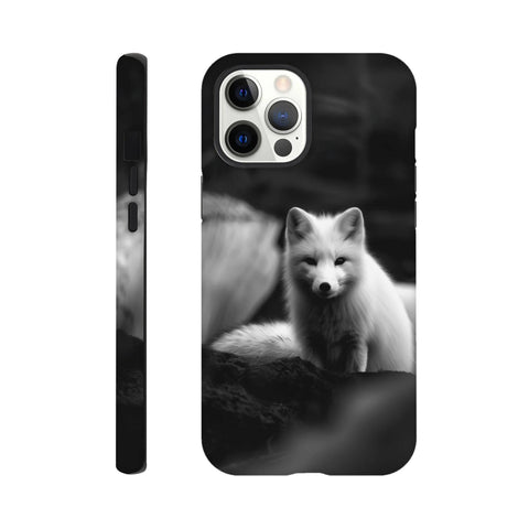 Arctic Fox — iPhone Case | Black and White - chaipeau