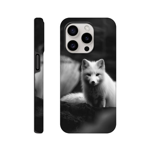Arctic Fox — iPhone Case | Black and White - chaipeau