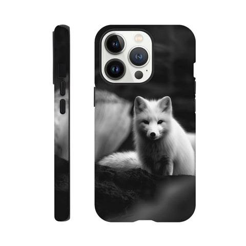 Arctic Fox — iPhone Case | Black and White - chaipeau
