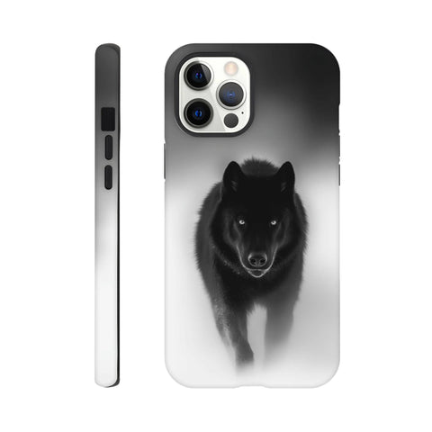 Black Wolf — iPhone Case | Black and White - chaipeau