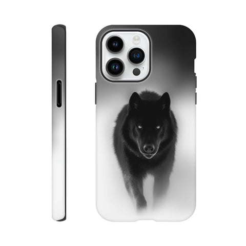 Black Wolf — iPhone Case | Black and White - chaipeau