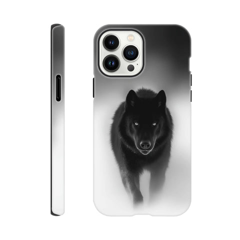 Black Wolf — iPhone Case | Black and White - chaipeau
