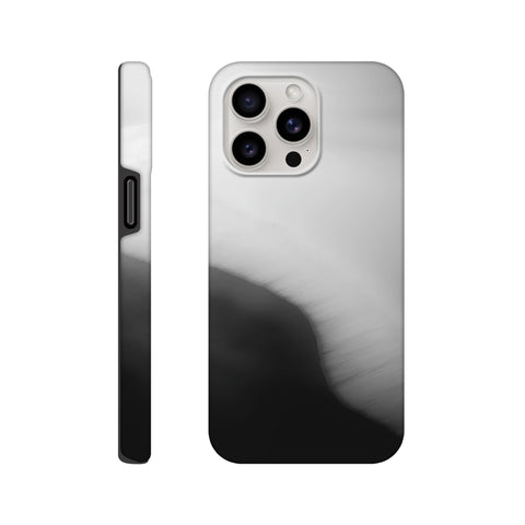 Caspian Sea Shoreline — iPhone Case | Black and White - chaipeau