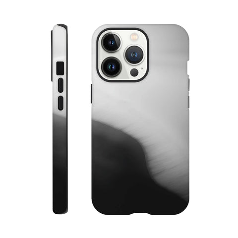 Caspian Sea Shoreline — iPhone Case | Black and White - chaipeau