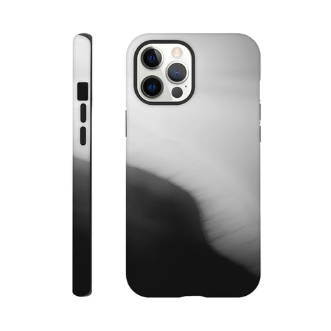 Caspian Sea Shoreline — iPhone Case | Black and White - chaipeau