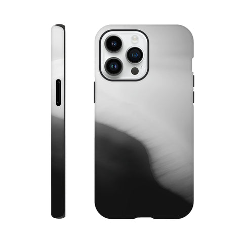 Caspian Sea Shoreline — iPhone Case | Black and White - chaipeau