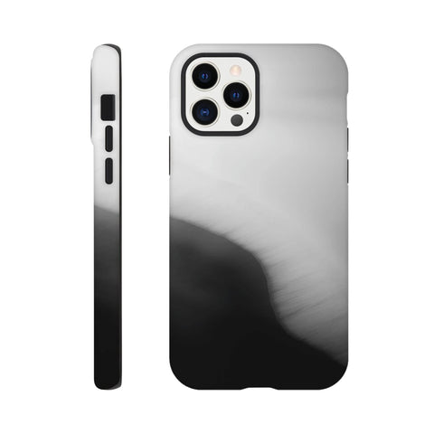 Caspian Sea Shoreline — iPhone Case | Black and White - chaipeau