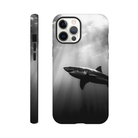 Great White Shark — iPhone Case | Black and White - chaipeau