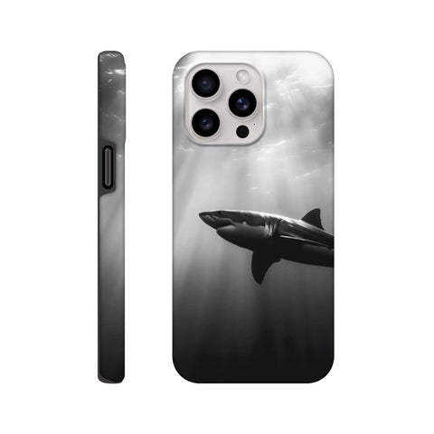 Great White Shark — iPhone Case | Black and White - chaipeau