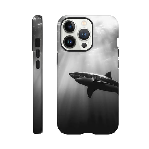 Great White Shark — iPhone Case | Black and White - chaipeau