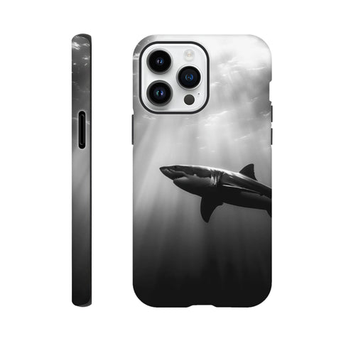 Great White Shark — iPhone Case | Black and White - chaipeau