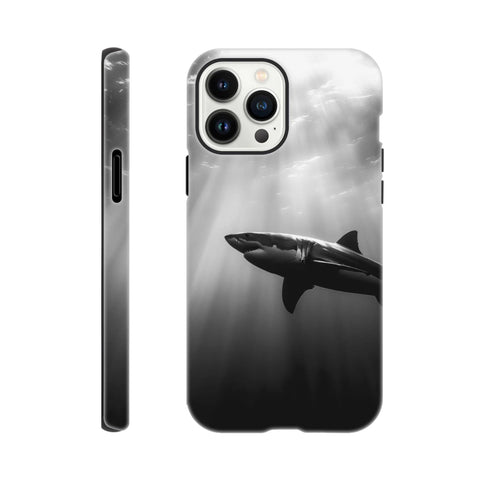 Great White Shark — iPhone Case | Black and White - chaipeau