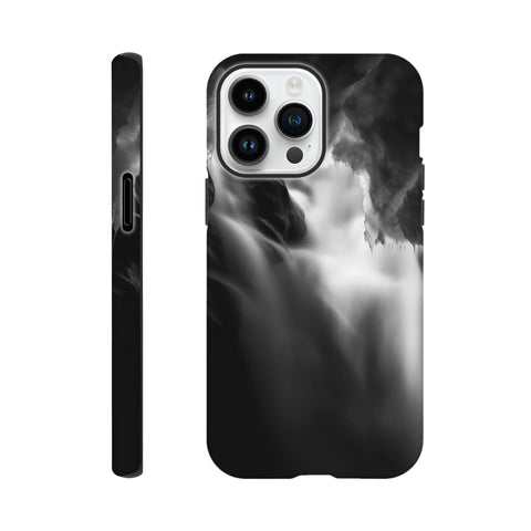 Ice Cavern — iPhone Case | Black and White - chaipeau