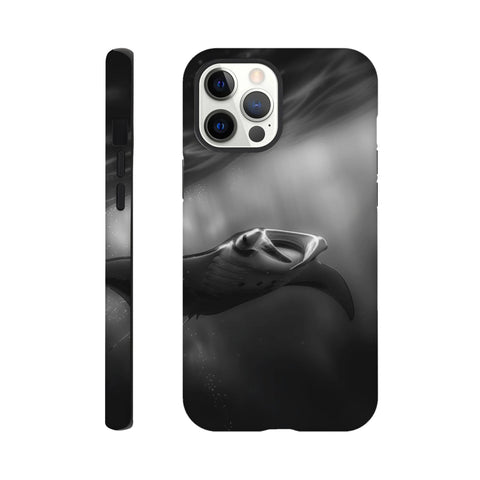 Manta Ray — iPhone Case | Black and White - chaipeau