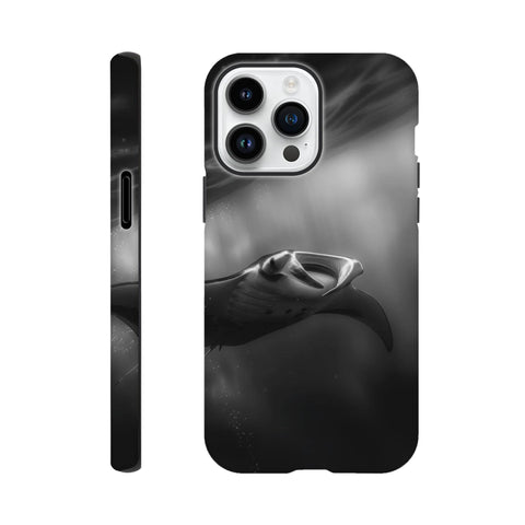 Manta Ray — iPhone Case | Black and White - chaipeau