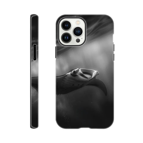 Manta Ray — iPhone Case | Black and White - chaipeau