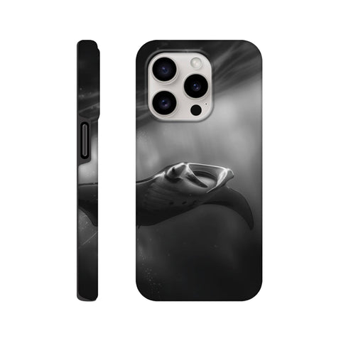 Manta Ray — iPhone Case | Black and White - chaipeau