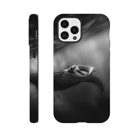 Manta Ray — iPhone Case | Black and White - chaipeau