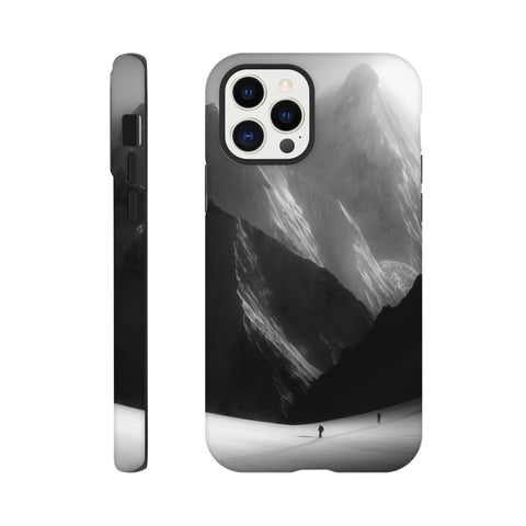 Mountain Climbers — iPhone Case | Black and White - chaipeau