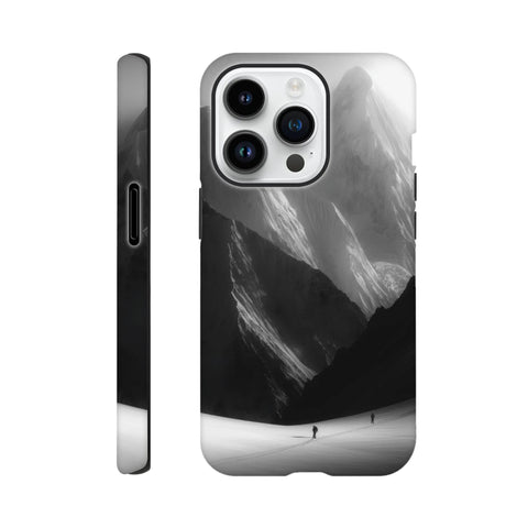 Mountain Climbers — iPhone Case | Black and White - chaipeau