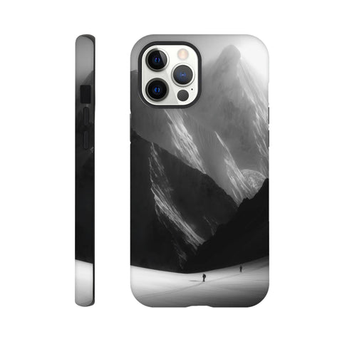 Mountain Climbers — iPhone Case | Black and White - chaipeau