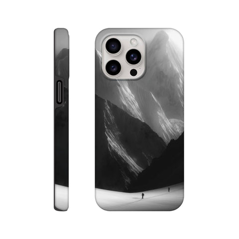 Mountain Climbers — iPhone Case | Black and White - chaipeau