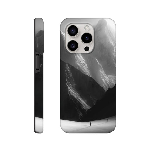 Mountain Climbers — iPhone Case | Black and White - chaipeau