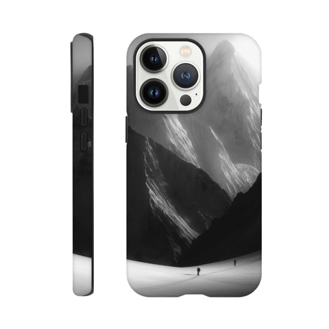 Mountain Climbers — iPhone Case | Black and White - chaipeau