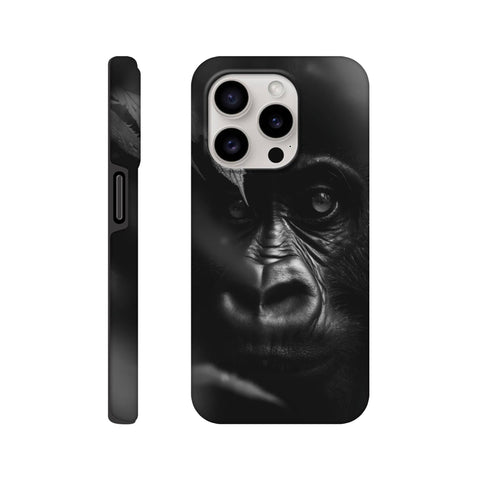 Mountain Gorilla — iPhone Case | Black and White - chaipeau