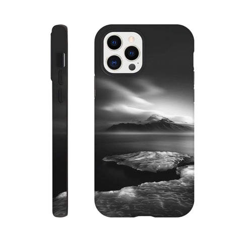 Mýrdalsjökull Glacier — iPhone Case | Black and White - chaipeau