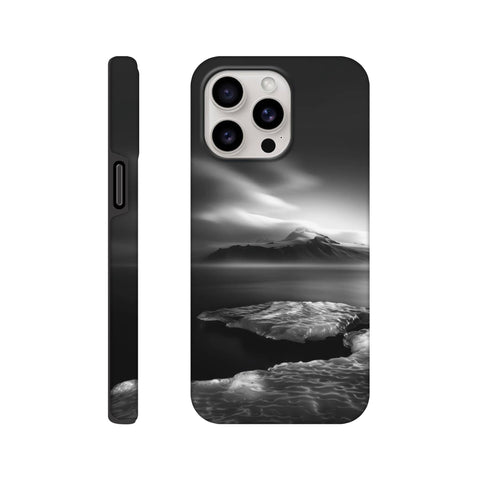 Mýrdalsjökull Glacier — iPhone Case | Black and White - chaipeau