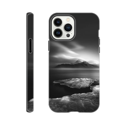 Mýrdalsjökull Glacier — iPhone Case | Black and White - chaipeau