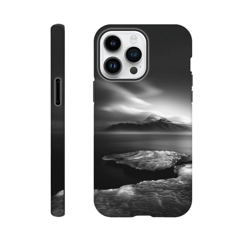 Mýrdalsjökull Glacier — iPhone Case | Black and White - chaipeau