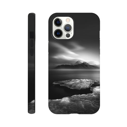 Mýrdalsjökull Glacier — iPhone Case | Black and White - chaipeau