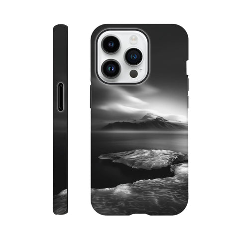 Mýrdalsjökull Glacier — iPhone Case | Black and White - chaipeau