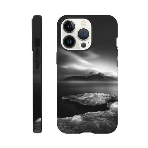 Mýrdalsjökull Glacier — iPhone Case | Black and White - chaipeau